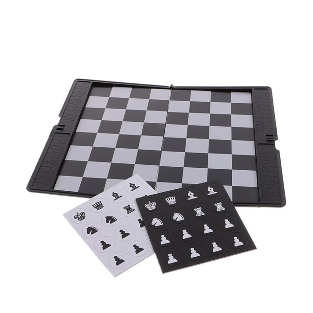 Tholdsy Tablero plegable portátil de juego de ajedrez de alta para niños y adolescentes Juegos de cartas Tholdsy FN002458-00