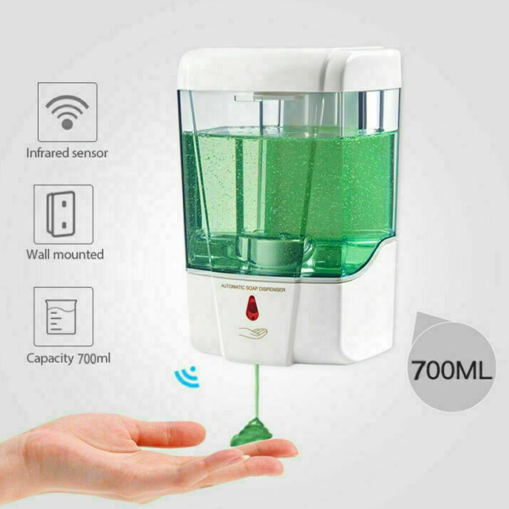 700ml Automatic Sanitizer Soap Dispenser Sensor Touchless Hands Free Wall Mounted,Sensor Soap