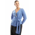 thumbnail image 3 of June & Vie Women's Plus Size Wrap-Front Cardigan, 3 of 5