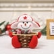 thumbnail image 4 of Adorno Navideño de Cesta de Dulces con Forma de Muñeco de Nieve Anciano | Juguete Decorativo de Escritorio | Material Abs Rojo, Blanco y Marrón | Porta Dulces Festivos de 17 X 16 X 12 Cm para Exhibir, 4 of 6
