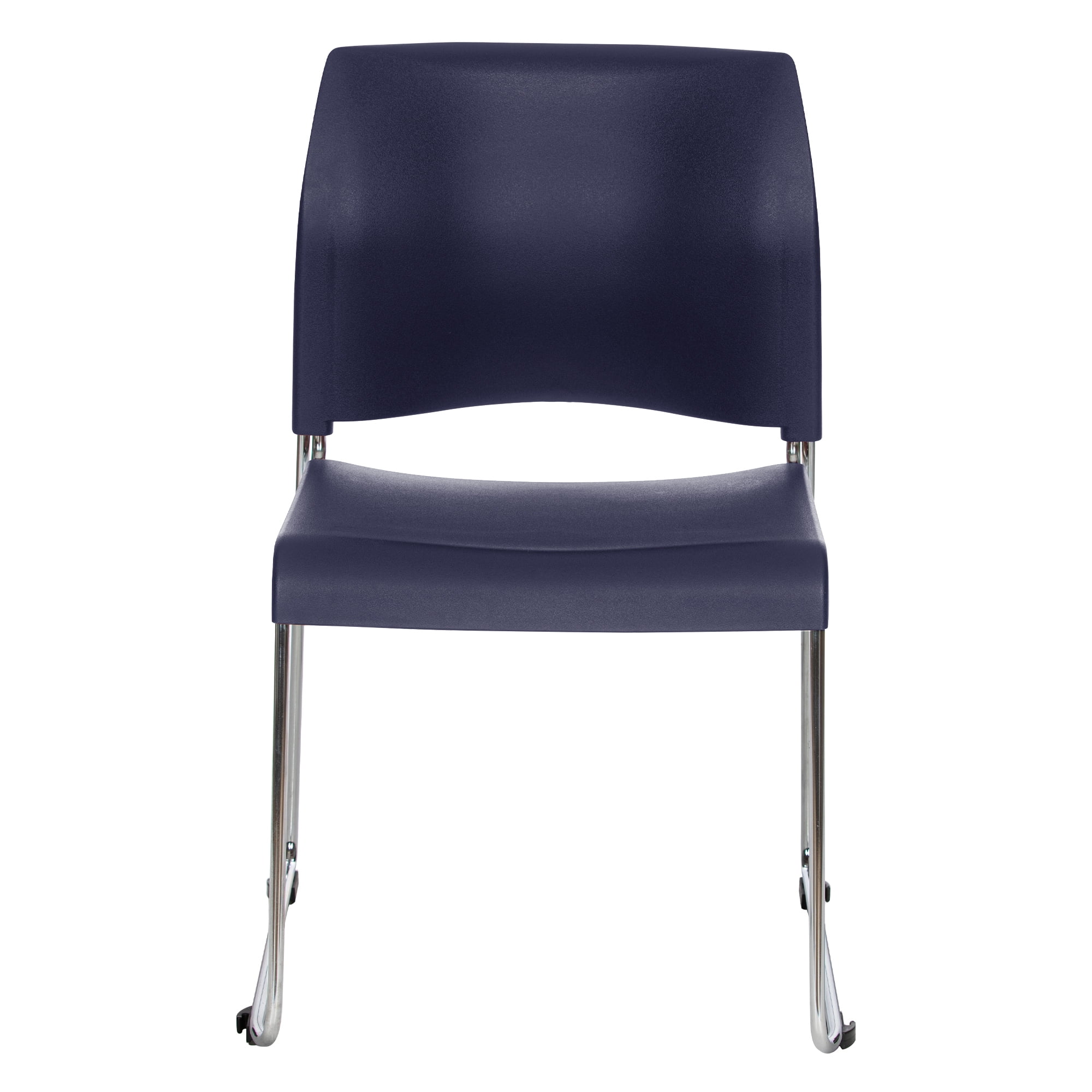 Hampden Furnishings Jody Collection Plastic Stack Chair, Blue, Pack of 2