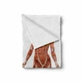 thumbnail image 2 of Human Anatomy Soft Flannel Fleece Blanket, Male and Female Bodies with Inner Mass Build Display Muscle System Graphic Print, Cozy Plush for Indoor and Outdoor Use, 60" x 80", Coral, by Ambesonne, 2 of 6