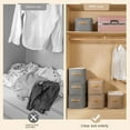 thumbnail image 5 of New Nonwoven Fabric Foldable Multifunction Underwear Bra Storage Box T-Shirt Sweater Storage Cabinet House Clothes Storage Containers Cabinet Drawer Organizers GREY 42X28X25CM, 5 of 8