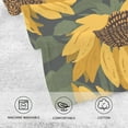 thumbnail image 3 of Coolnut Hand Towels Sunflower Drawing Patterned 2 PCS, Cotton Bath Towel for Drying Face Hands Body Decorative Water Absorbent Lightweight Towels for Bathroom Ktichen Travel Gym, 16"x28", 3 of 6