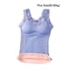 thumbnail image 2 of Qarigey Chinlon Mujer Chaleco Térmico Mantener el Calor Flexible Correa de Hombro Lavable Reutilizable Invierno Otoño Lencería Ropa Interior Ropa interior Azul Talla grande, 2 of 6