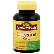 Nature Made L-Lysine 500mg, 100 Ct, Pack of 3