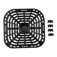 thumbnail image 1 of Bgsha Air Fryer Replacement Grill Pan or Rubber Bumpers Parts For Power Dash Chefman Air Fryers Crisper Plate Grill Plate Accessories Non-Stick Fry Coating Pan, 1 of 9