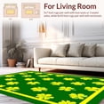 thumbnail image 2 of ODIKA 6'x9' Machine Washable Non-Slip Area Rug, Quirky Retro Graphic High Traffic Rug, Green, 16446, 2 of 7