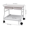 thumbnail image 2 of Pedicure Foot Rest Cart, Pedicure Stand with Wheels Manicure Footrest Stool Foot Massage Station Stand for SPA Salon White, 2 of 20
