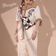 thumbnail image 2 of Bandolera Montana West Wrangler con estampado de vaca para mujer, 2 of 6
