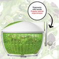 thumbnail image 3 of Starfrit Salad Spinner with Ergonomic Side Handle - Large Capacity 6L - Bowl Can Be Used for Serving - Stopper Button, 3 of 4