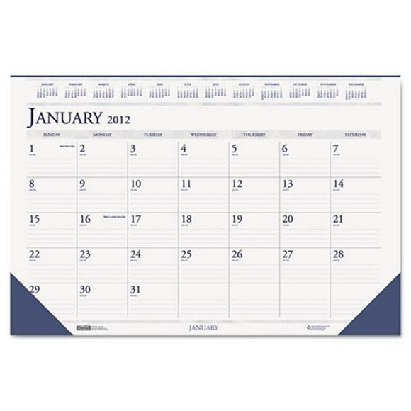 House of Doolittle  Compact 2 Color Desk Pad the product will be for the current year