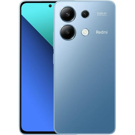Xiaomi Redmi Note 13 4G LTE (512GB + 8GB) 6.67" 108MP Camera (for T-Mobile, Mint, Tello, Metro) Global GSM Bands Unlocked (Ice Blue)
