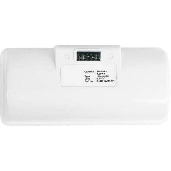 Batteries N Accessories BNA-WB-L8701 Vacuum Cleaners Battery - Li-ion, 3.6V, 2000mAh, Ultra High Capacity Battery - Replacement for iRobot 4446040, BC674 Battery