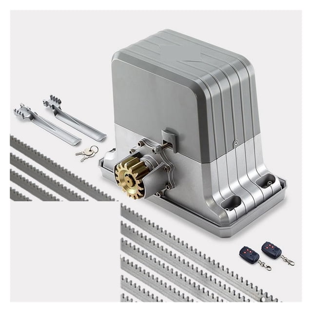 Full Kit 1800KG Rolling Sliding Gate Opener Floating Door Closer With 7/8m Racks Photocells Light Wi-Fi Gate Controller Optional ,Easy to Install