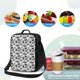 thumbnail image 4 of Disketp Black White Halloween Bolsa Térmica Estampada para Almuerzo, Lonchera para Hombres y Mujeres Adultos, 4 of 7