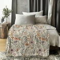 thumbnail image 4 of Vintage Floral Blanket - Wildflower Throw Blanket, for Couch & Bed, 50x60 Inches, 4 of 12