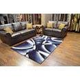 thumbnail image 4 of Premium 3D Hand Carved Modern 8X10 8X11 Rug Contemporary 2305 Navy Blue, 4 of 10