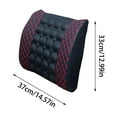 thumbnail image 3 of Electronic Massage Pillow & Seat Cushion Back Massager, Heated Vibration, for Car/Chair, with Adapter, Full Body Use, 3 of 5