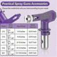 thumbnail image 4 of Reversible Spray Tip Nozzles Paint Spray Tips Airless Sprayer Nozzles Sprayer Parts(5 Pcs, 213, 315, 4 of 5