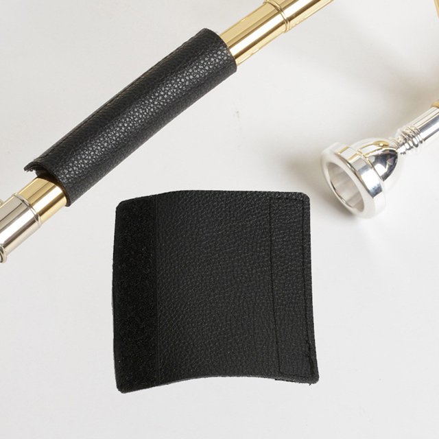 Mosiee 1 Pcs Hand Protection Pull Tube Sleeve Trombone Trumpet Handguard Cushion Leather Sax Trombone Protective Neck Cover Parts