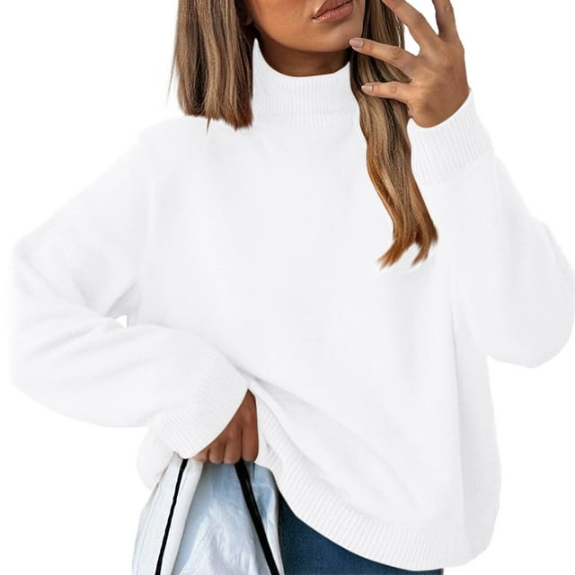 Chandail à Col Roulé pour Femmes Vêtements de Mode pour Femmes pour Toutes les Occasions Cardigan en Coton et Lin Été Chic, Chandail à Col Roulé pour Femmes G