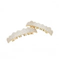 thumbnail image 2 of Oro Iced Out Diamond Dientes Braces Para Hombres Mujeres Hip Hop Grills Para Sus Dientes Superior E Inferior Unisex Rapper Braces Jewelry Monstrate CE007465-01, 2 of 6
