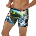 thumbnail image 3 of Lsque Bluey Pattern Men's Performance Stretch Underwear, Athletic Long Leg Briefs，Moisture-Wicking-Small, 3 of 6