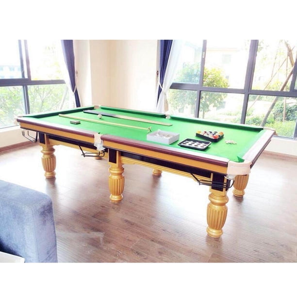 Nappe De Billard Professionnelle – Feutre En Laine Peignée Et Nylon – Tailles 7/8/9 Pieds – 6 Bandes Incluses – Durable, Rouge