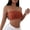 Brown, variant on Women's Strapless Tube Top Seamless Mesh Cutout Cropped Bandeau Bra No Underwire Bralette Lightweight Base Layer Camisole Invisible Underwear Apparel Beige L
