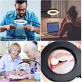 thumbnail image 4 of 8X Magnifying Lamp with 72 LEDs in 3 Colors and 10 Adjustable Brightness Standing Magnifying Glass, for Reading Newspapers, Cosmetic Magnifying Lamp with Lamp and Stand, Electronics Repair, Sewing, Beauty, 4 of 7