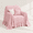 Pink Gingham-91"W x 71"H, variant on Beigetagecore Couch Cover With Ruffle 118" W X 71" H