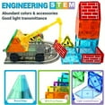 thumbnail image 5 of Magnetic Tiles Road Set with Magnet Crane Car Toys, Ice Castle Magnetic Blocks STEM Toys Creativity And Educational Construction Toys Toys for Kids Age 3-6 Birthday Gifts Random Color, 5 of 7