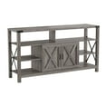 thumbnail image 4 of Flash Furniture Wyatt Modern Farmhouse Television Stand for TVs up to 60",Gray, 4 of 11