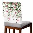 thumbnail image 2 of Rose Chair Covers Set of 8 Weeping Flower Chair Back Covers Stretch Removable Washable Slipcovers Protector for Dining Room Kitchen Party Decor, 2 of 5