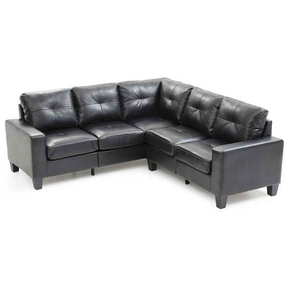 Glory Furniture Newbury Sectional in Black Color