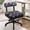 Black and blue, variant on Lessmore Sewing Chair Adjustable Height & Back Support, Upholstered Craft Chair with Drawers for Sewing Room, Home Office