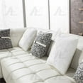 thumbnail image 3 of AE-L138 Ivory Color With Faux Leather Sectional - Left Facing Chaise, 3 of 6