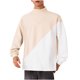 thumbnail image 2 of pstuiky camisa de manga larga para hombre, Blusas y camisas casuales de manga larga con cuello redondo y bloques de color para hombre top de hombre xxxxl, 2 of 6