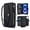 Black, variant on for iPhone 17 Case Crossbody Wallet Detachable Magnetic Case: Cover with Card Holder and Zipper Pocket, Detachable Shoulder & Wrist Strap Secure RFID Blocking Protection,Purple