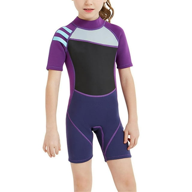 Short-sleeved Diving Swimming Suit One Piece Diving Sun Protection Swimsuit
