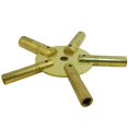 thumbnail image 4 of 5 Prong Universal Brass Clock Winding Key for Winding Clocks ODD & EVEN Numbers, 4 of 6