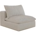 thumbnail image 5 of 118" Cloud Modular Sectional Couch,Modern Double-Layer Design Upholstered Couches, Comfort Corduroy Fabric Sofa for Living Room, Deep Seat Couch, No Assembly Required (White,3 Seater), 5 of 6