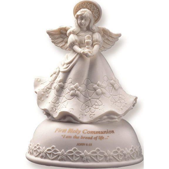Fashion First Communion Porcelain Musical Heavens Treasure Figurine (4 X 4) Made In China gl5420