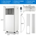 thumbnail image 3 of Giantex 4-in-1 Portable Air Conditioner 10000BTU, Multi-function & Powerful AC Unit w/Sleep Mode, Suitable for Bedroom, Living Room, Office, White, 3 of 6
