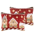 thumbnail image 4 of Greenland Home Fashions Gingerbread Lane Reversible Pillow Sham, Holiday, Standard, 4 of 6