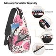 thumbnail image 4 of ZICANCN Crossbody Sling Bags for Women Men,Pastel Flower Geometry Casual Shoulder Backpacks for Hiking Daypacks, 4 of 9