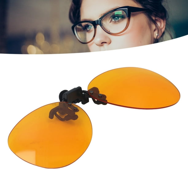 Gafas De Bloqueo Con Luces Azules, Lentes Eficientes Con Clip, Gafas Para Ordenador, Anti UV, Reflectantes, Naranja, PC, Portátil Con Tapa Vertical De 180