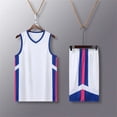 thumbnail image 4 of RKSTN Soccer Maillot Enfants Sans Manches Col Rond Chandail de Soccer avec Shorts Ensemble d'Uniforme d'Entraînement 2 Pcs Ensemble de Maillot de Soccer (Blanc, M) Unisexe, 4 of 8