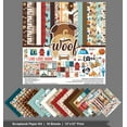 thumbnail image 3 of Inkdotpot Pet Dog Theme Collection Double,Sided Scrapbook Paper Kit Cardstock 12"x12" Card Making Paper Pack Of With Sticker Sheet - 16 Pages - Multicolor, 3 of 4